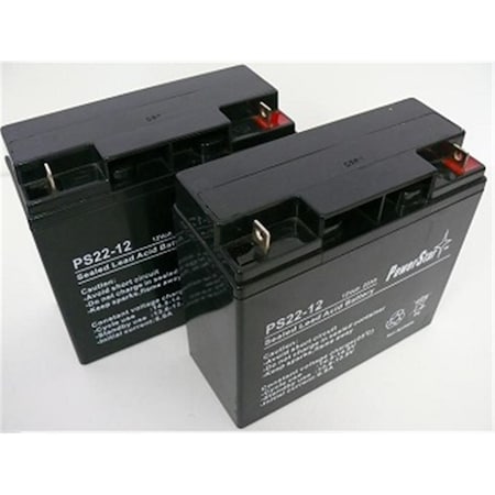 Powerstar 12V 20AH Sealed Lead Acid SLA Battery, T3 Terminals, Pack - 2 PO46709
